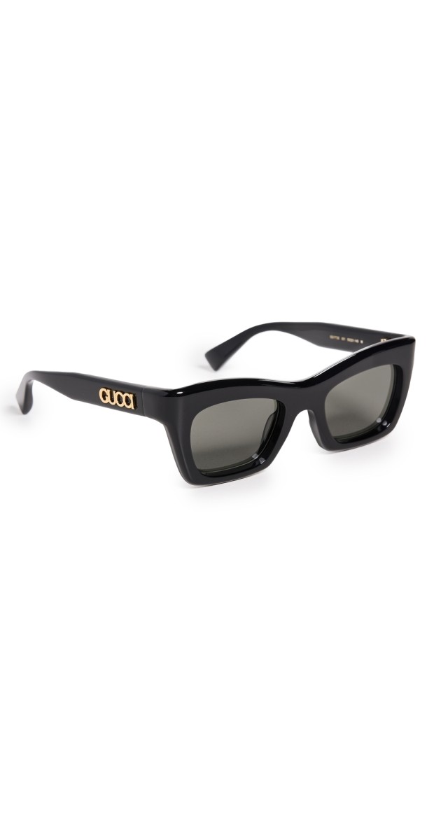 Gucci GG1773S Sunglasses Black-Black-Grey