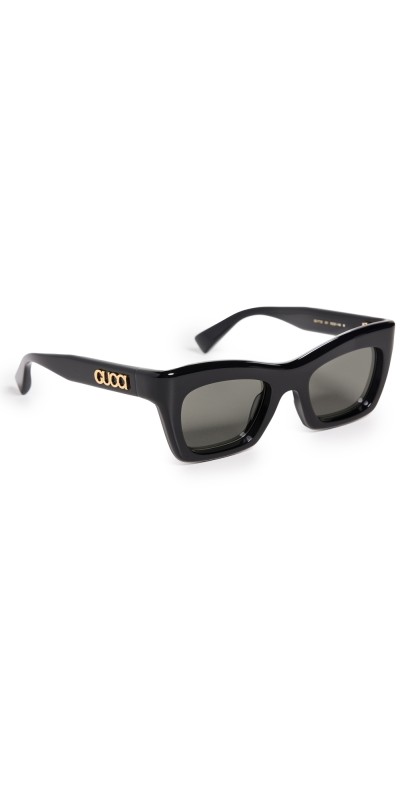 Gucci GG1773S Sunglasses Black-Black-Grey