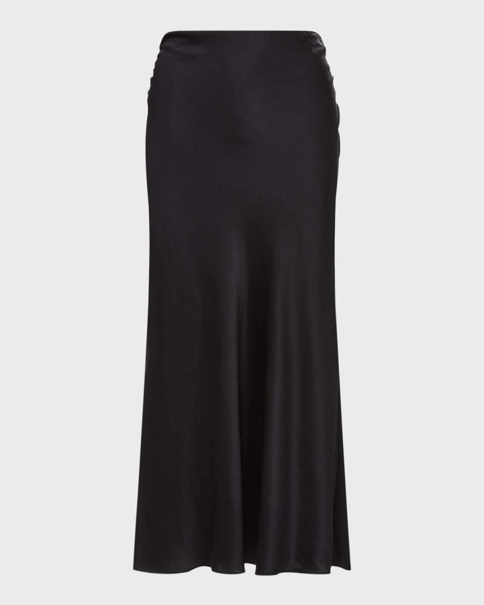 Clover Stretch-Silk Skirt