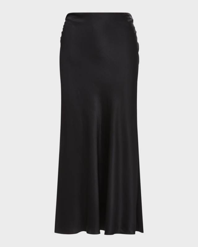 Clover Stretch-Silk Skirt