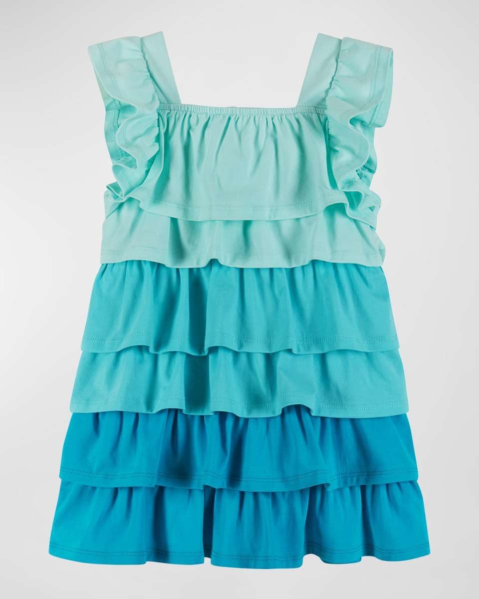 Girl's Multicolor Ruffle Tiered Dress, Size 2T-6X