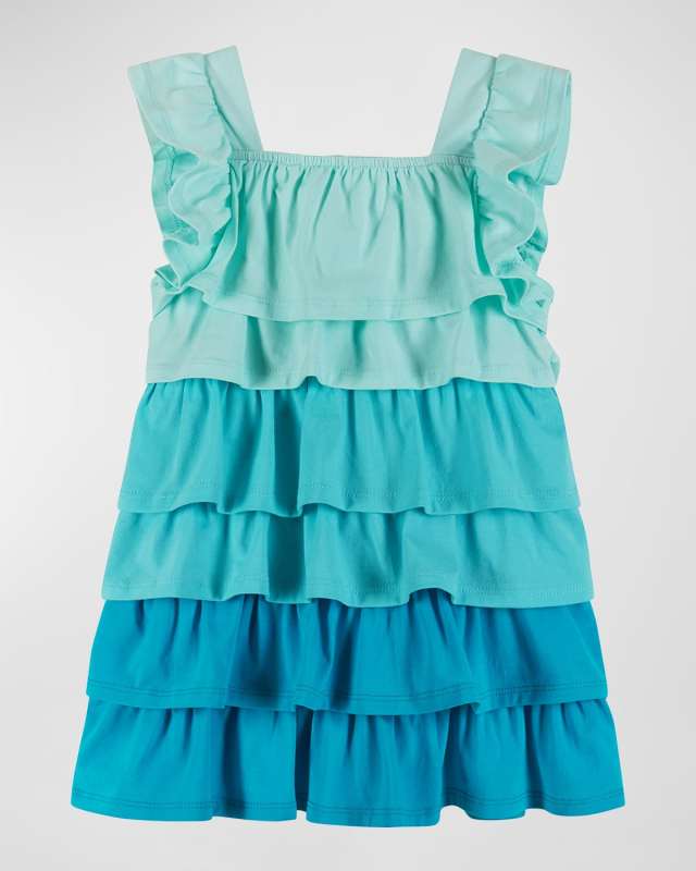 Girl's Multicolor Ruffle Tiered Dress, Size 2T-6X