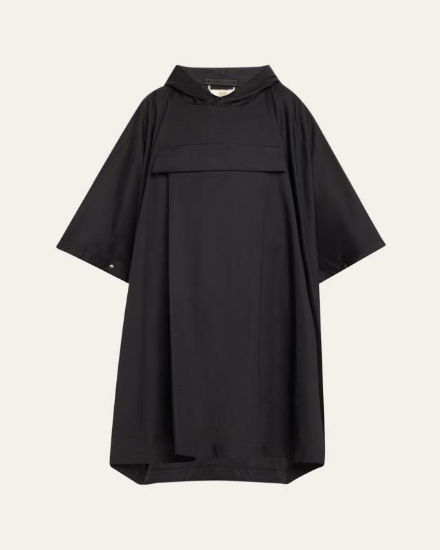 Rian Hooded Nylon Utility Coat