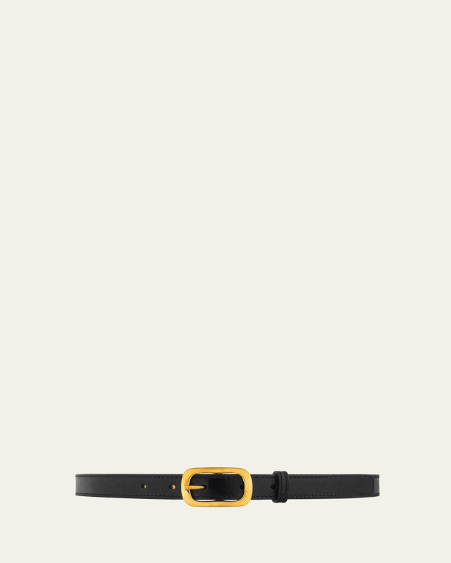 La Petite Captivante Leather & Brass Belt