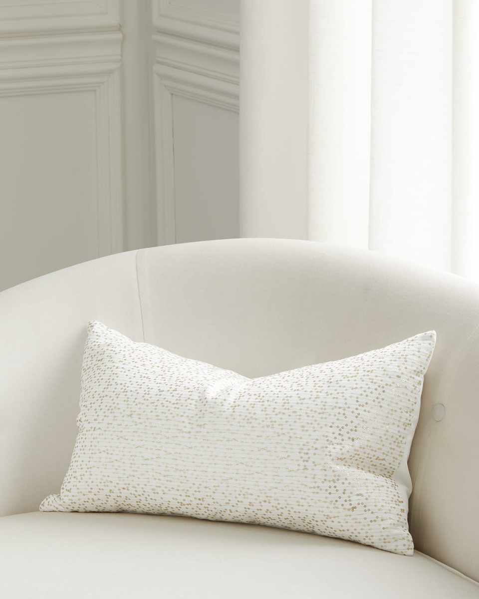 Cosmic Golden Decorative Pillow, 13" x 22"