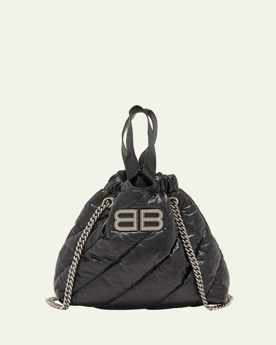 Crush XS Quilted Leather Bucket Bag