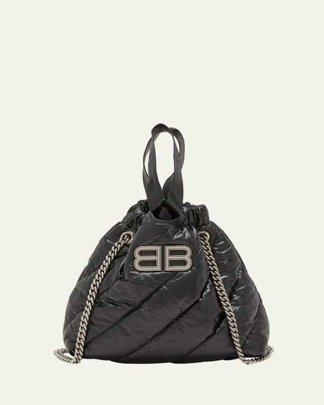 Crush XS Quilted Leather Bucket Bag