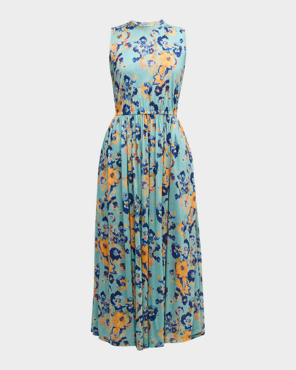 Irina Sleeveless Floral Maxi Dress