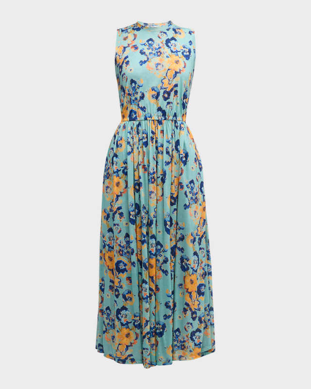 Irina Sleeveless Floral Maxi Dress