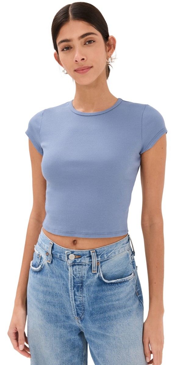 Reformation Muse Tee Cornflower