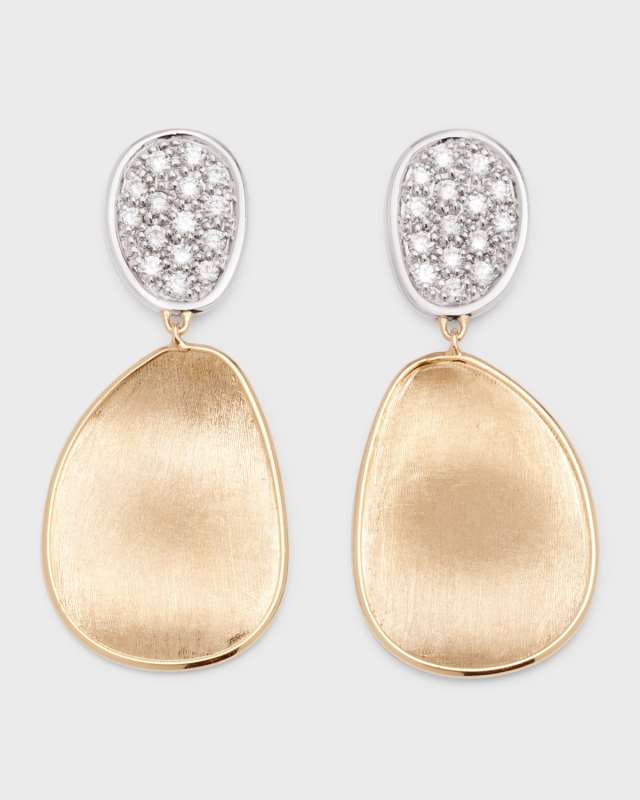 Lunaria Two-Drop Diamond Earrings