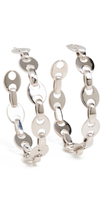 rabanne Eight Nano Hoops Silver