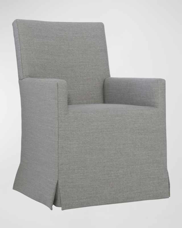 Mirabelle Slip Cover Look Arm Chair