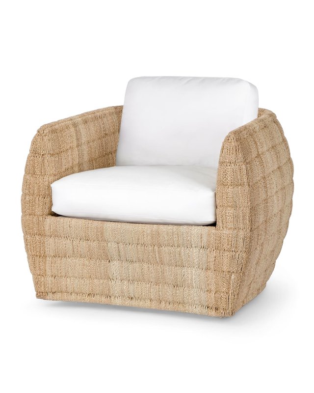 Ventura Swivel Lounge Chair, Natural