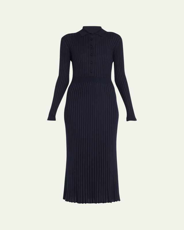 Ardor Cashmere-Blend Ribbed Midi Dress