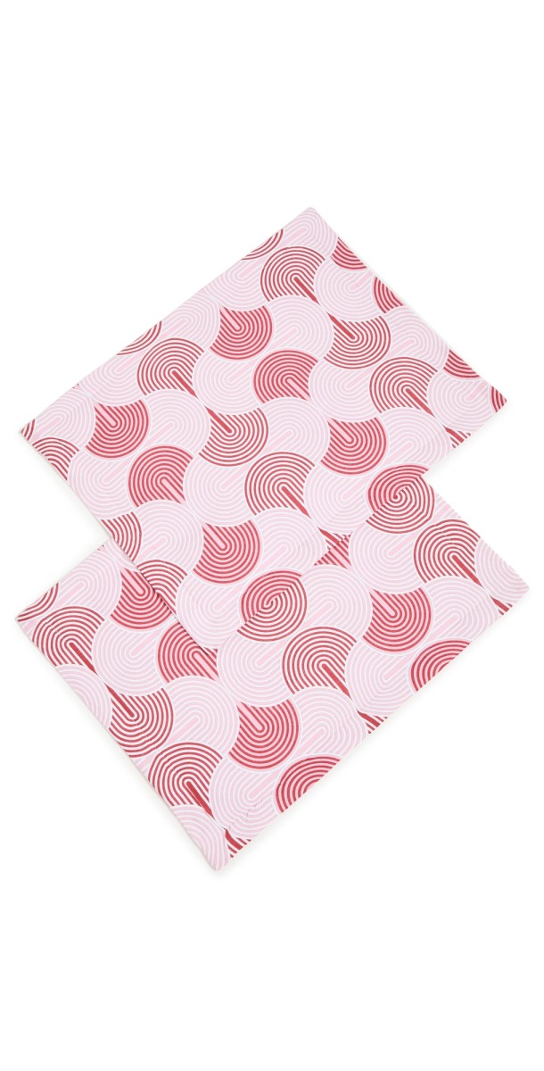 La Double J Tablemat Set Slinky Rosso One Size