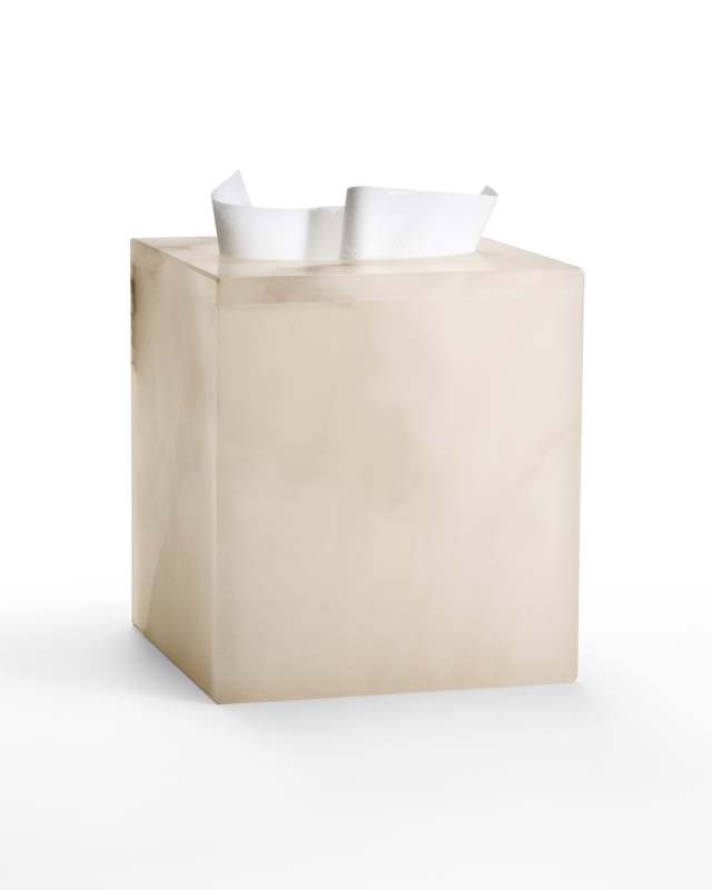 Alisa Alabaster Tissue Cover, Cream