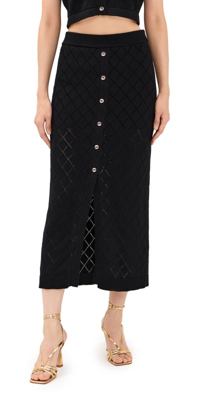 HEVRON Mia Skirt Black