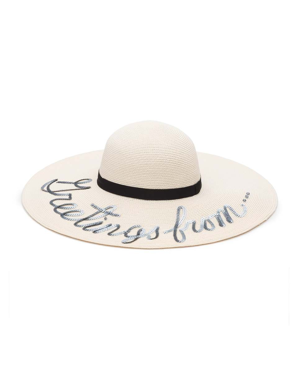 Bunny Greetings From Sun Hat