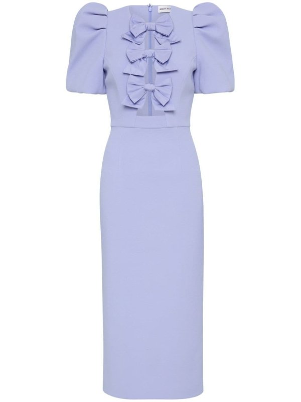 Annabelle bow-detail midi dress