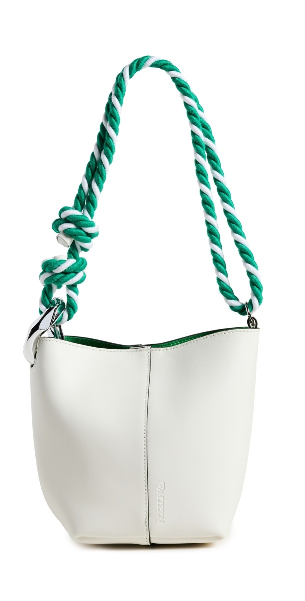 JW Anderson The JWA Corner Small Bucket Bag Off Whit