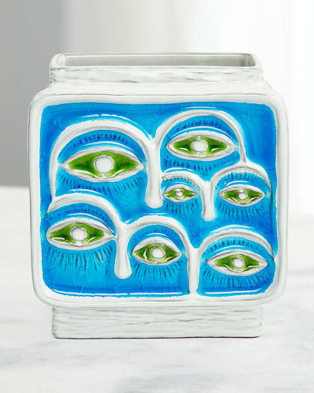 Glass Menagerie Eyes Vase