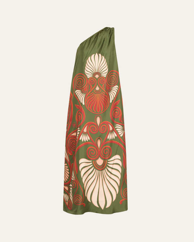 Roy Placee One-Shoulder Maxi Dress