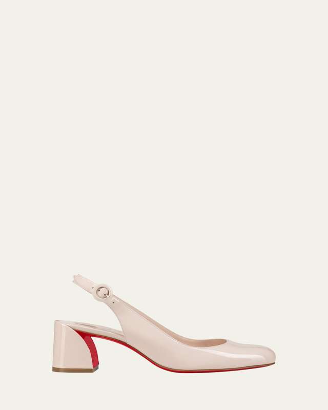 So Jane Patent Red Sole Slingback Pumps