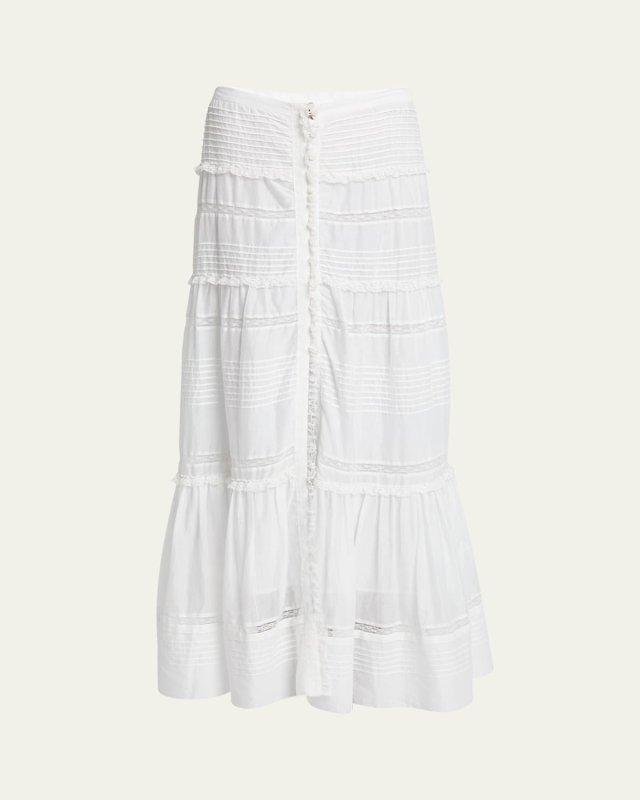Gihane Lace Maxi Skirt