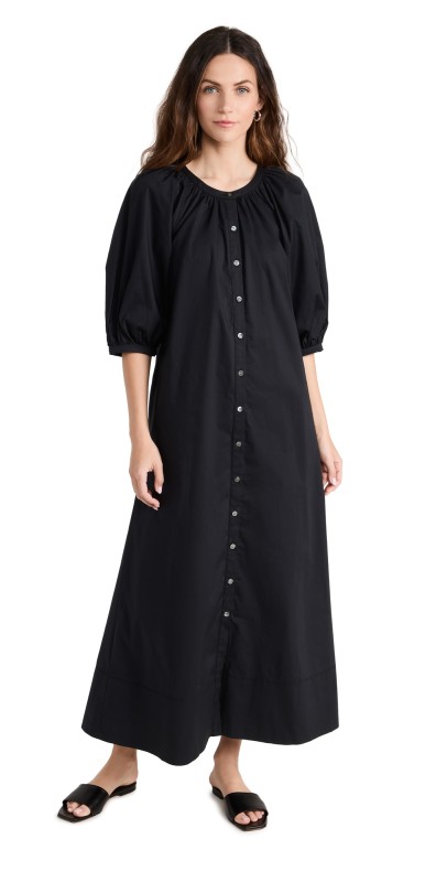 STAUD Vincent Dress Black