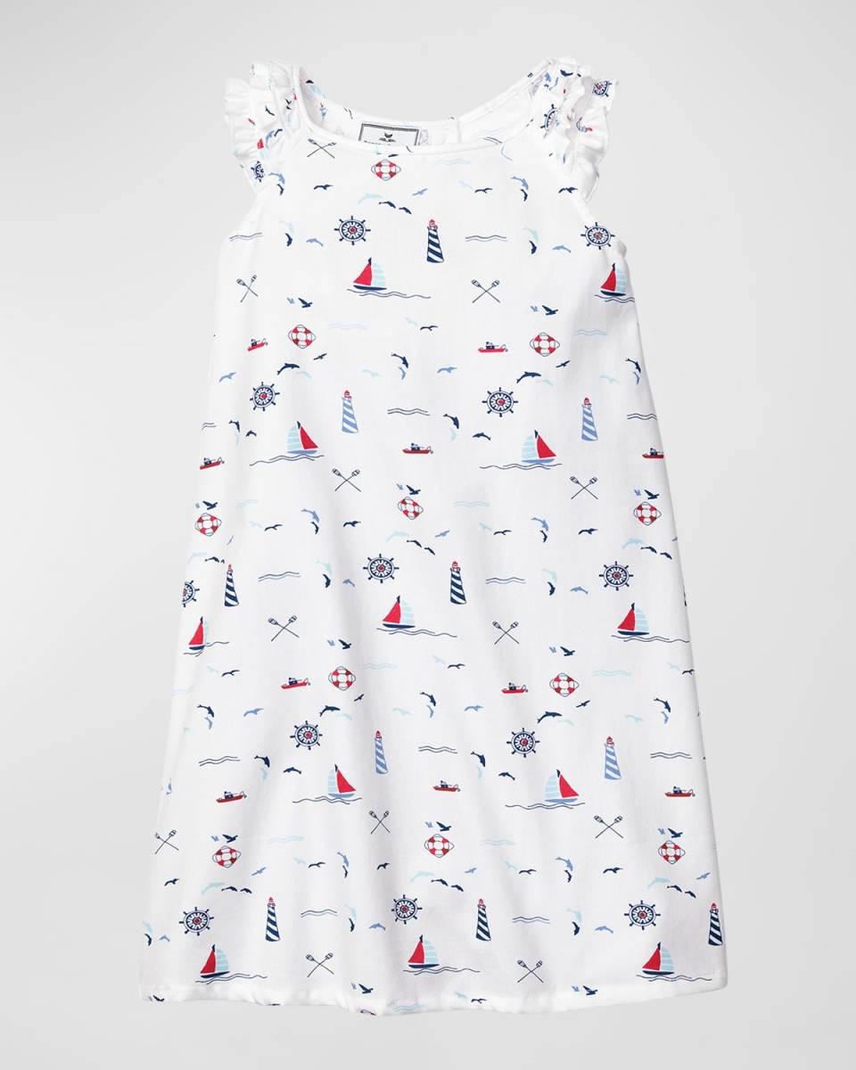 Girl's Amelie Sail Away Nightgown, Size 2-12