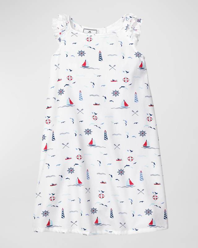 Girl's Amelie Sail Away Nightgown, Size 2-12