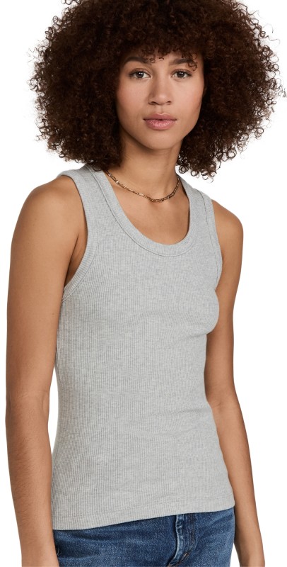 AGOLDE Poppy Tank Grey Heather