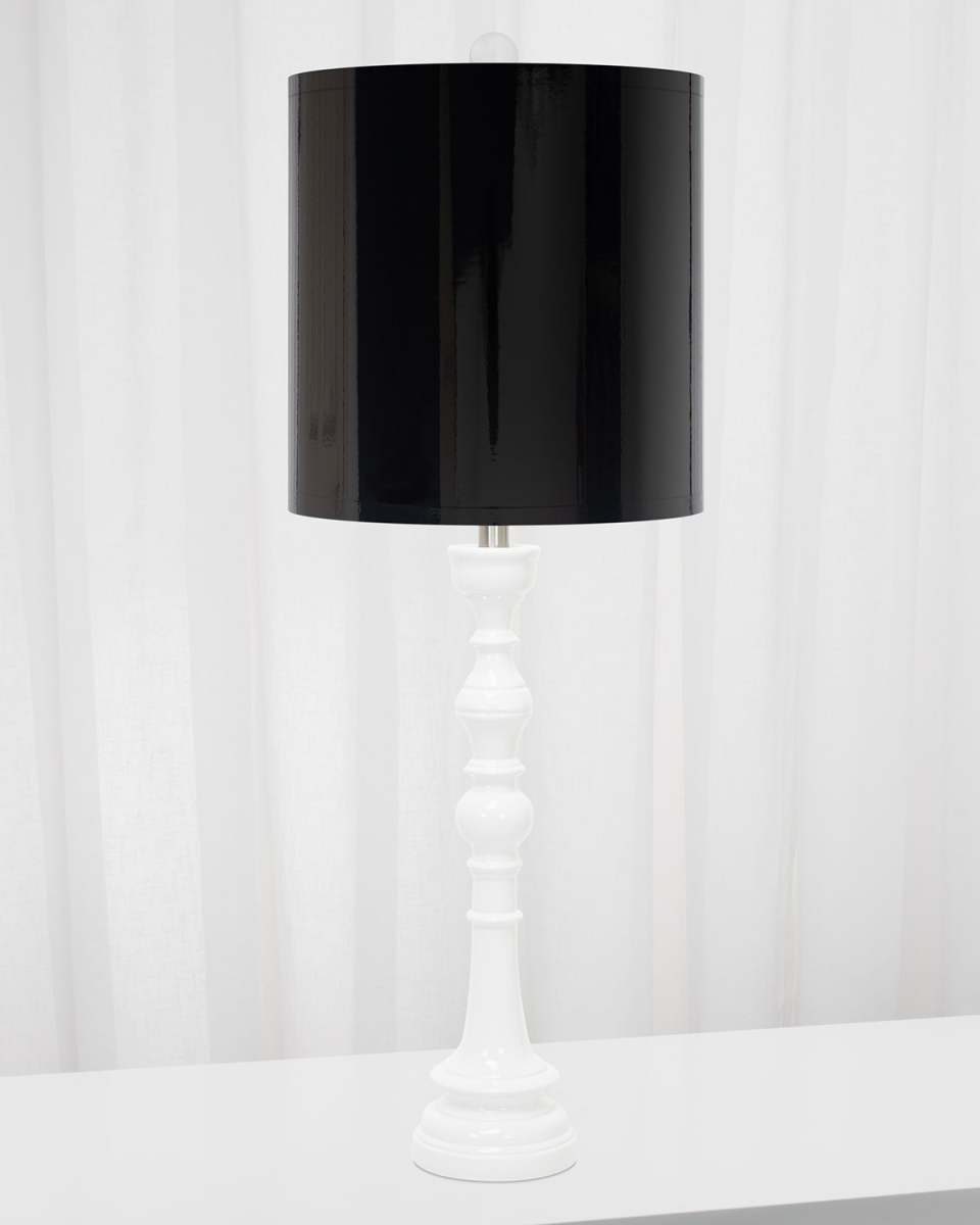 White Spindle Lamp