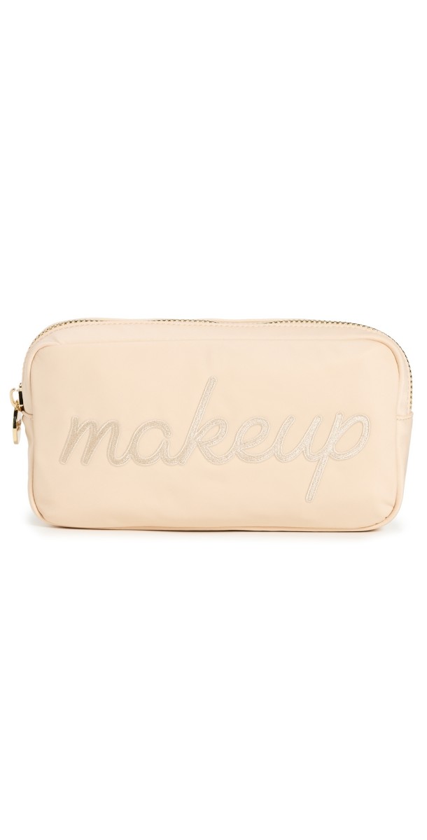 Stoney Clover Lane Sand Makeup Embroidered Small Pouch Sand