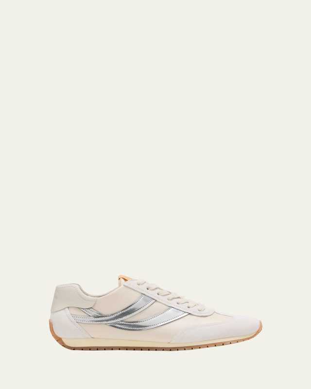 Oasis Mixed Leather Retro Sneakers