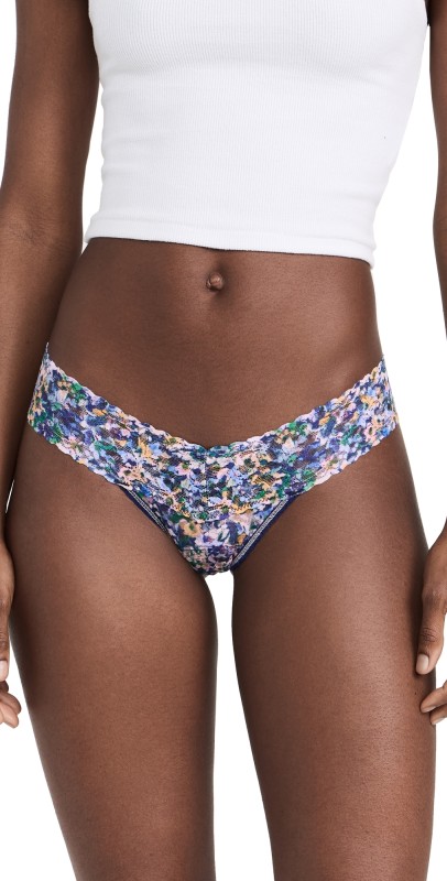 Hanky Panky Printed Low Rise Thong Staycation