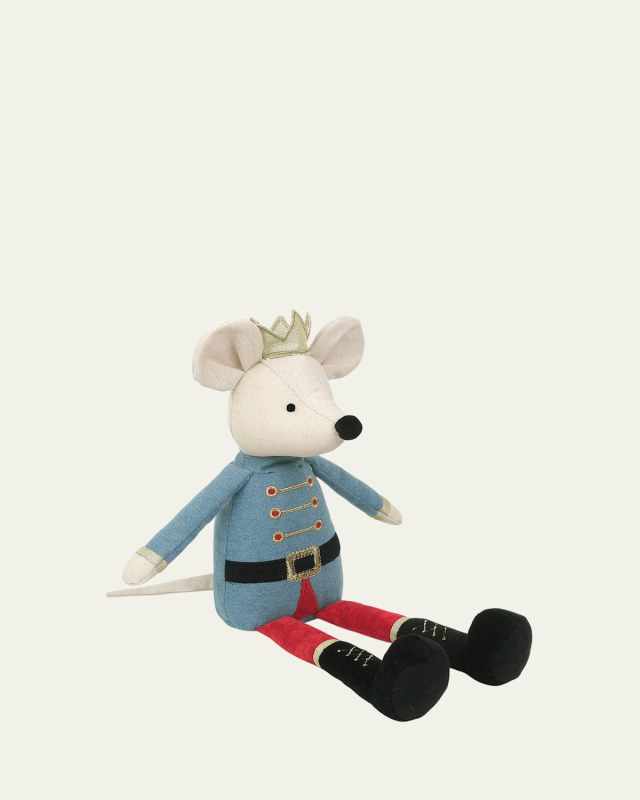 King Mouse Shelf Sitter Doll, Blue