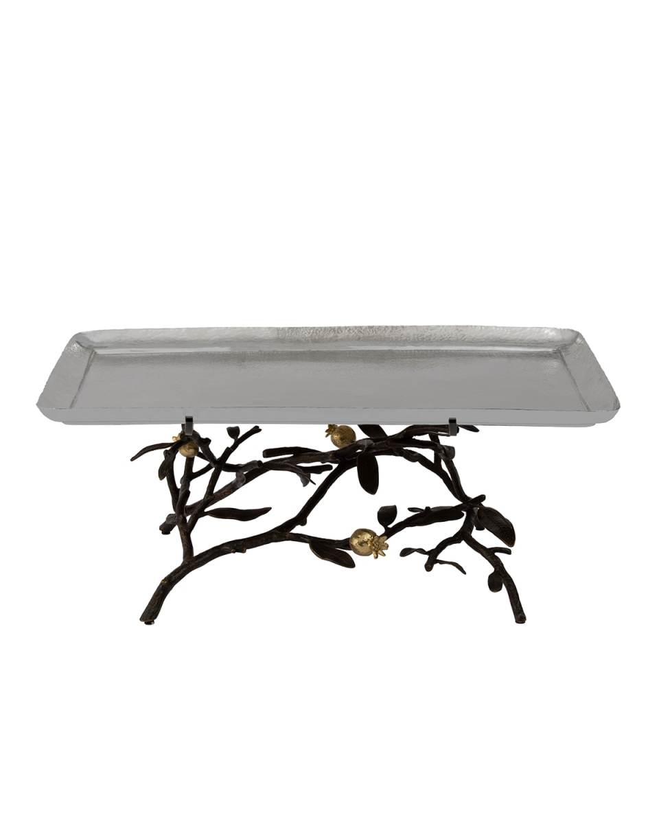 Pomegranate Large Footed Centerpiece Tray