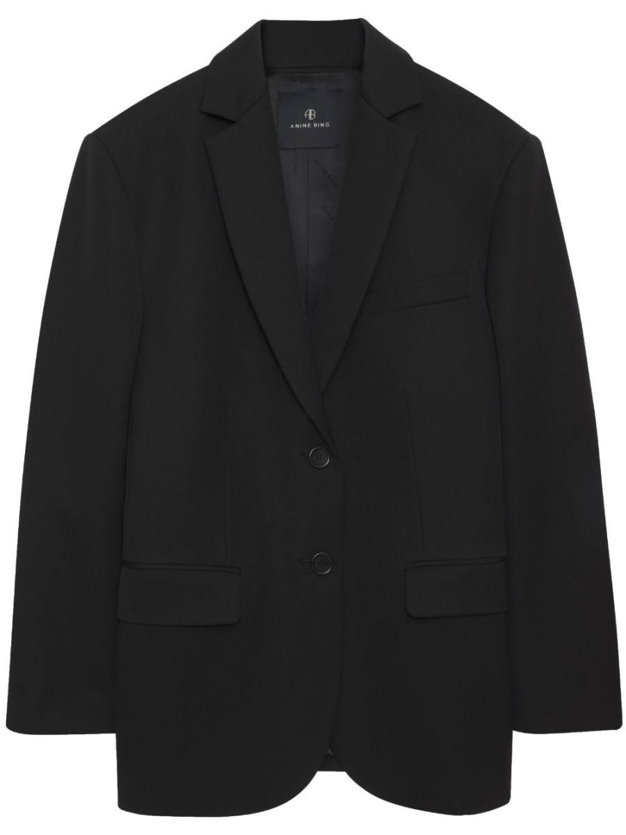 Quinn single-breasted wool blazer