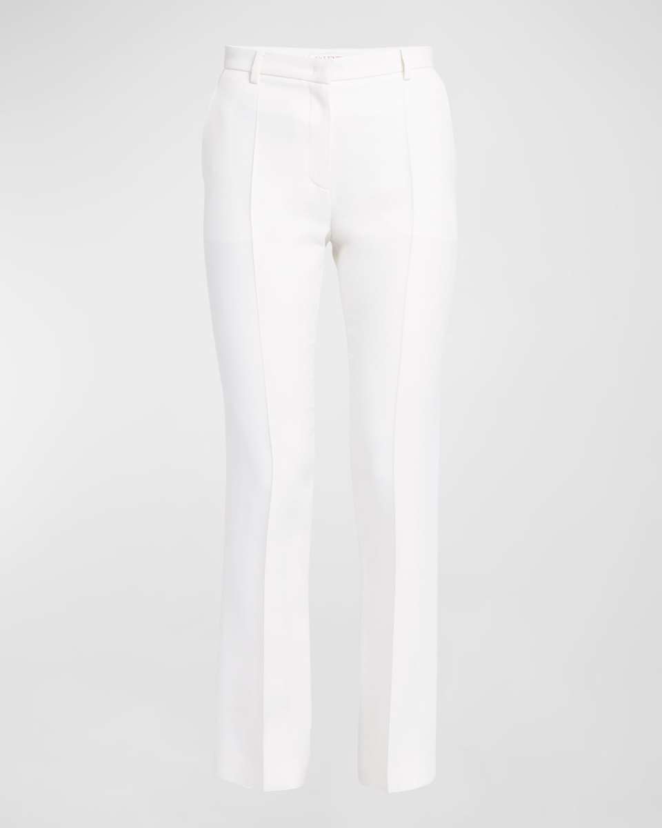 Crepe Couture Slim-Fit Wool Pants