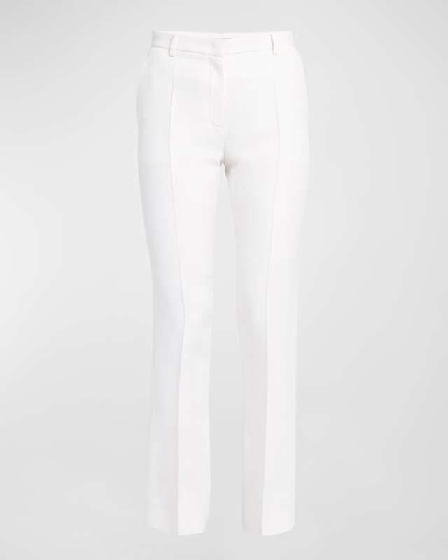 Crepe Couture Slim-Fit Wool Pants