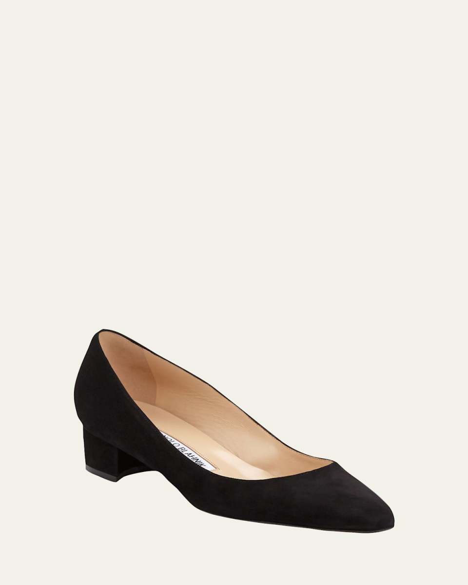 Listony Suede Low-Heel Pumps