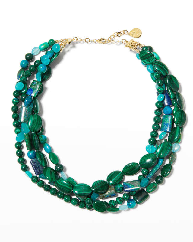 Malachite Multi-Strand Necklace