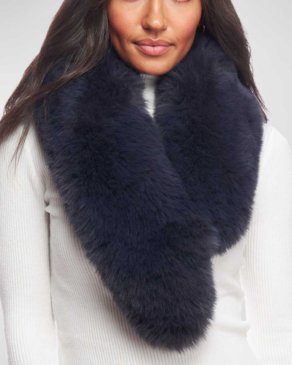 Chateau Faux Fur Clip Scarf