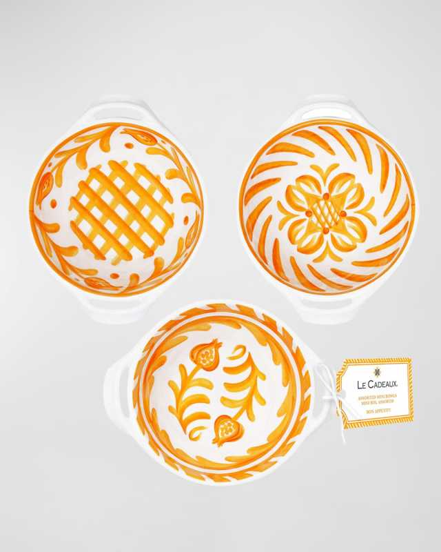 Sicily Mini Assorted Serving Bowls, Set of 3