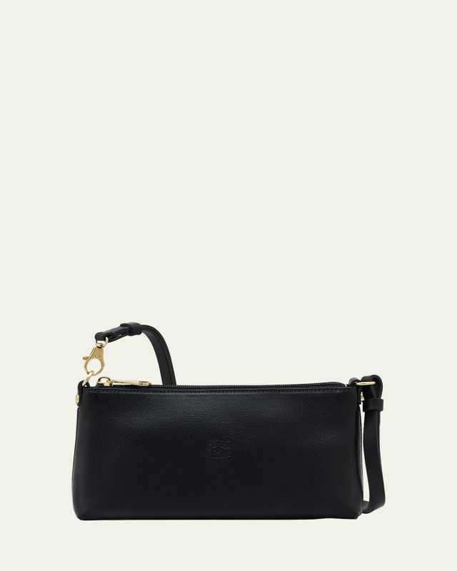 Mini Zip Leather Crossbody Bag
