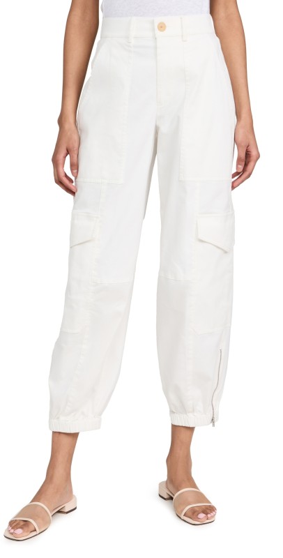ATM Anthony Thomas Melillo Washed Cotton Twill Cargo Pants Chalk