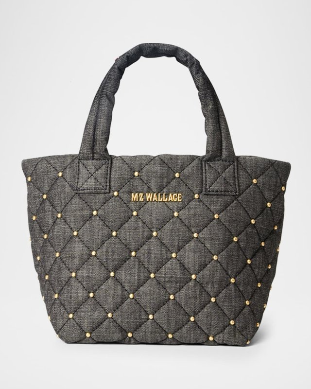 Metro Deluxe Micro Studded Tote Bag