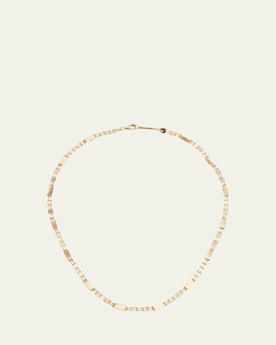 At Barts 14K Yellow Gold Tag Station Chain Necklace
